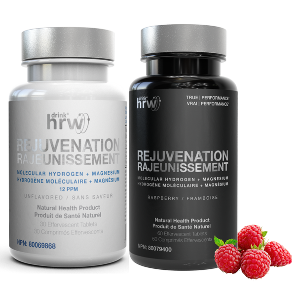Rejuvenation 60ct unflavored + Rejuvenation 60ct raspberry